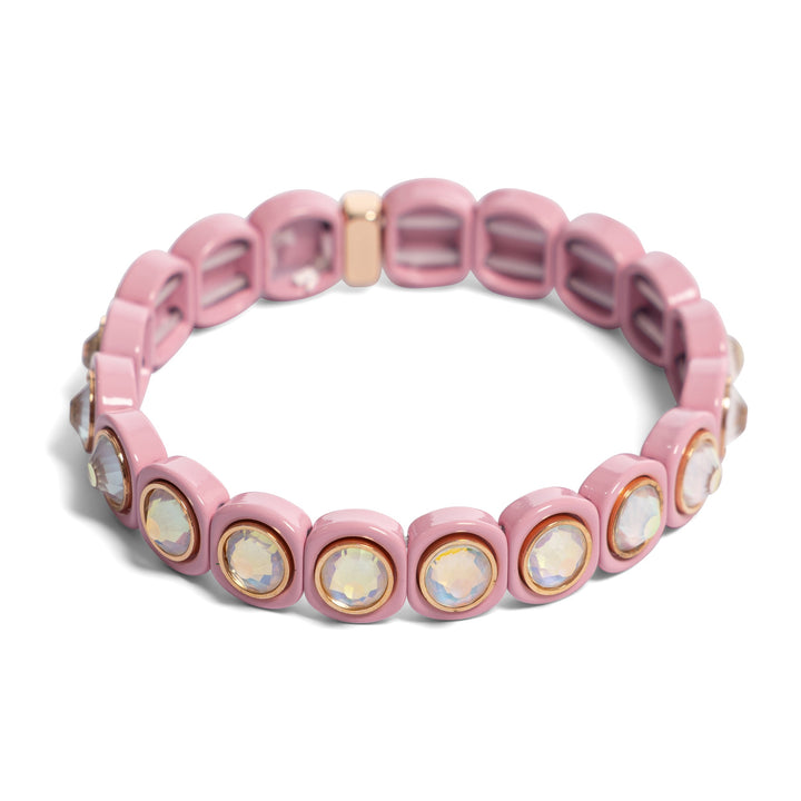 Aspen Jewel Bracelet - Dusty Pink With Abstract Stone