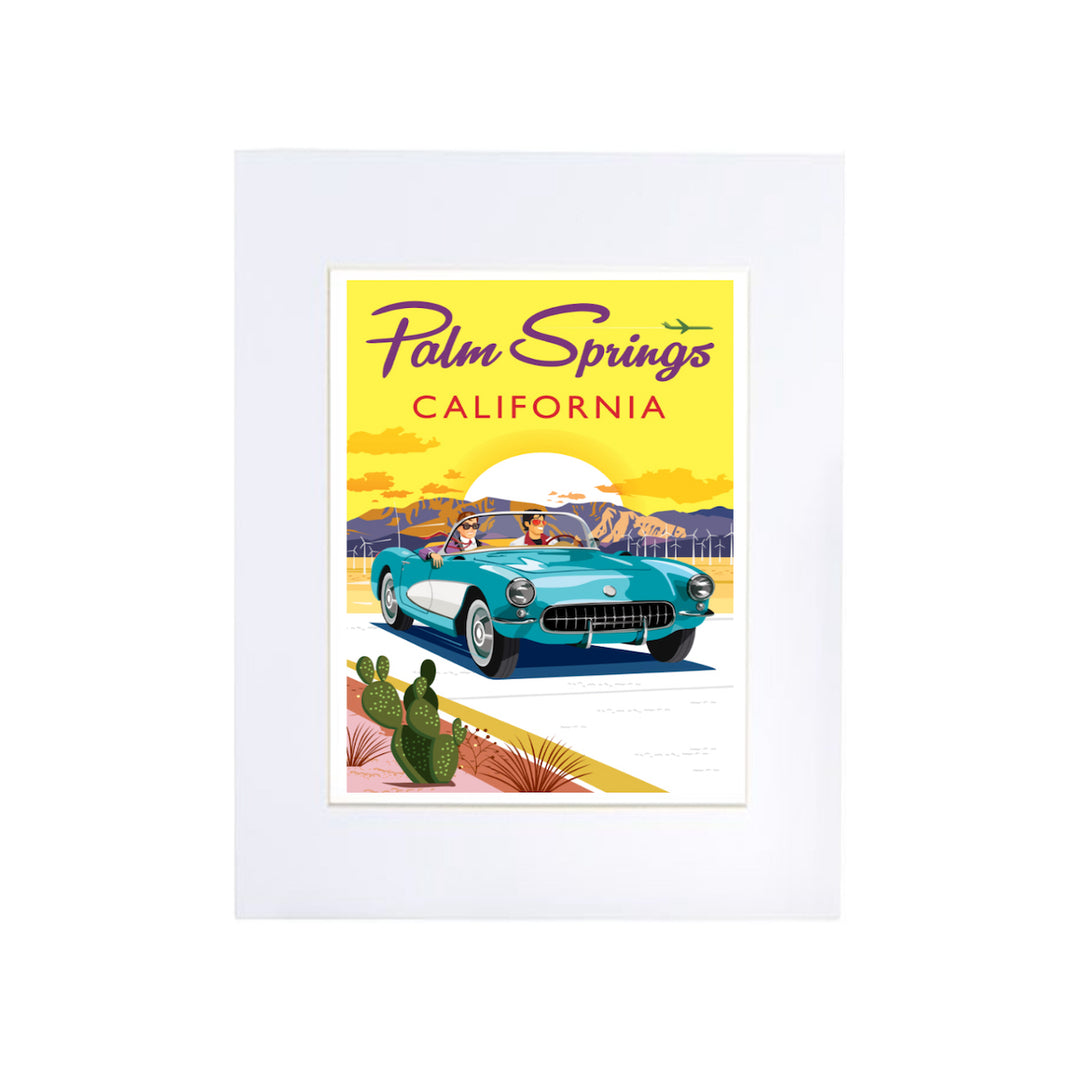 Print: Blue Convertible 8" x 10" (Unframed)