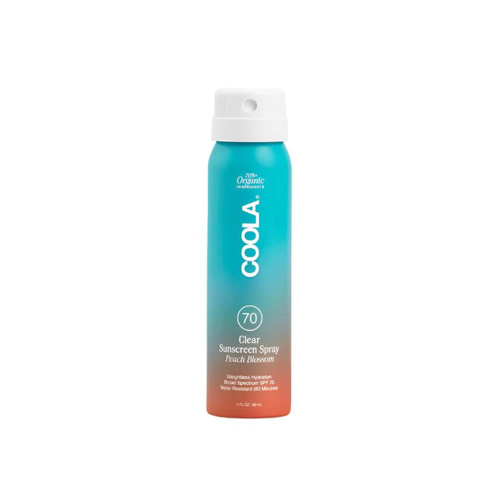 SPF 70 Coola Clear Sunscreen Spray - Peach Blossom