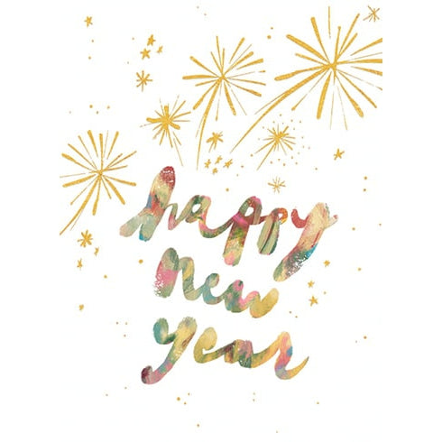 Sparklers New Year Holiday Card