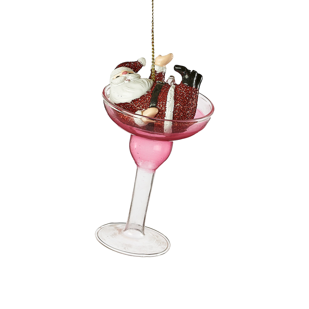 Cheers Santa Ornament - Margarita