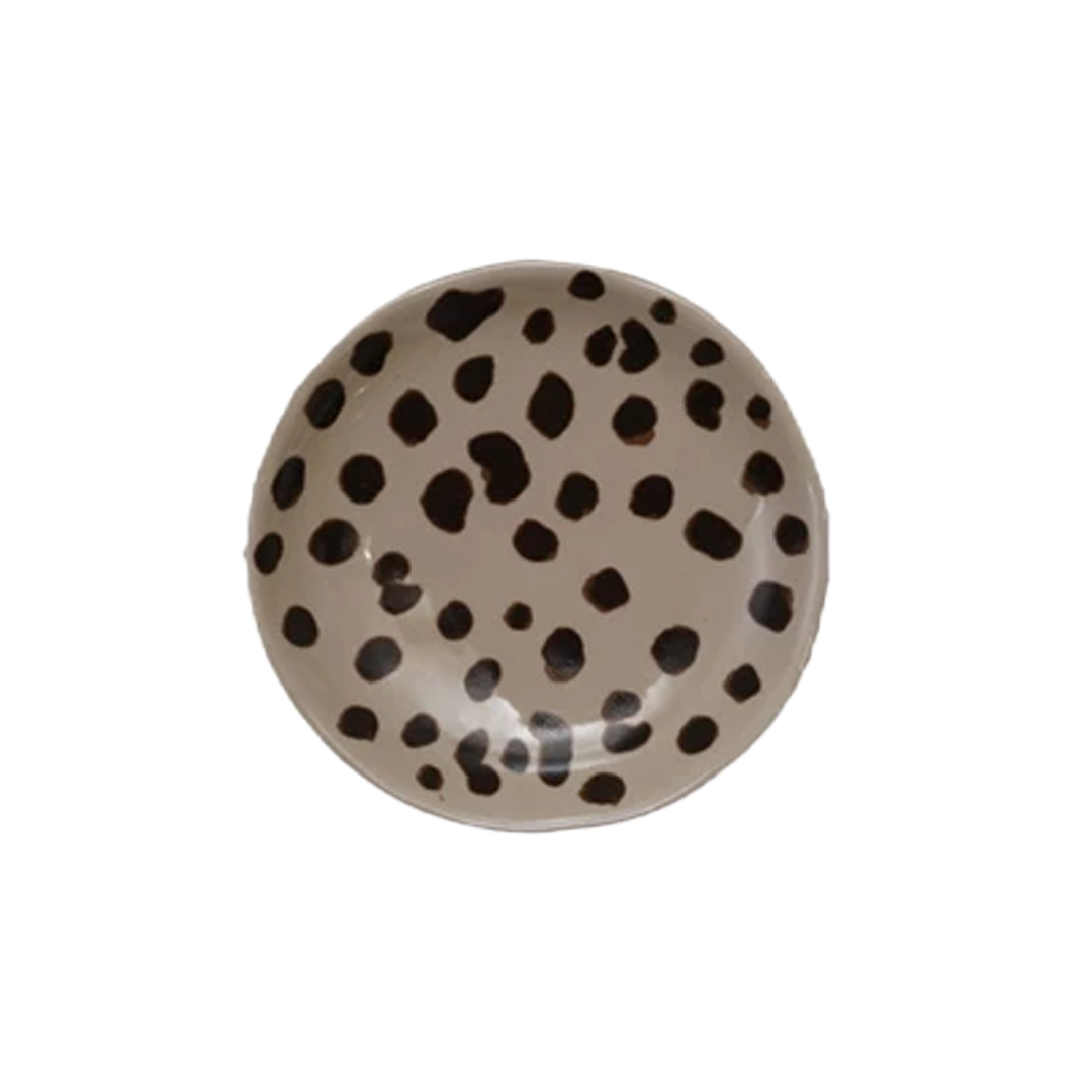 Animal Print Stoneware Dish - Cheetah