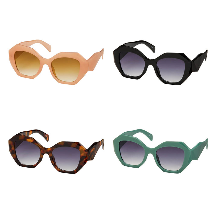 Rose Collection - Angled Cat Eye Sunglasses