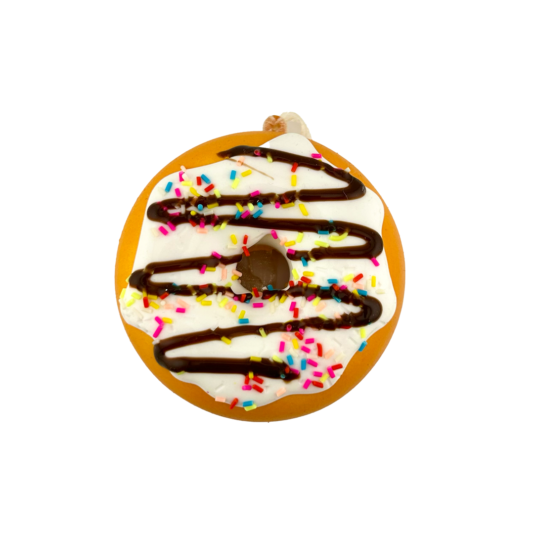 Foam Donut Ornament - Chocolate Frosting With Rainbow Sprinkles