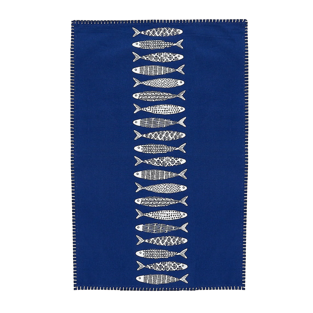 Fish Dish Towel - Blue Fish