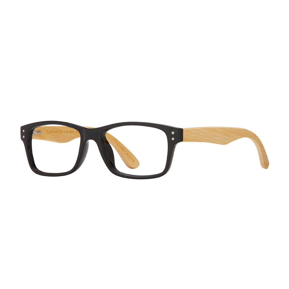 Fremont Reading Glasses - Bamboo & Black