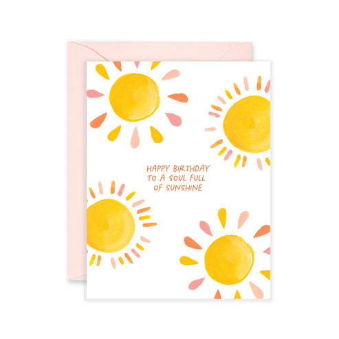 Sunshine Soul Birthday Card