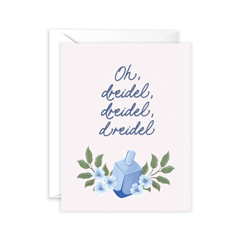 Dreidel Hanukkah Card