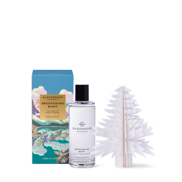 Glasshouse Fragrances Breathtaking Banff 5.07 fl. oz Interior Fragrance & Paper Diffuser
