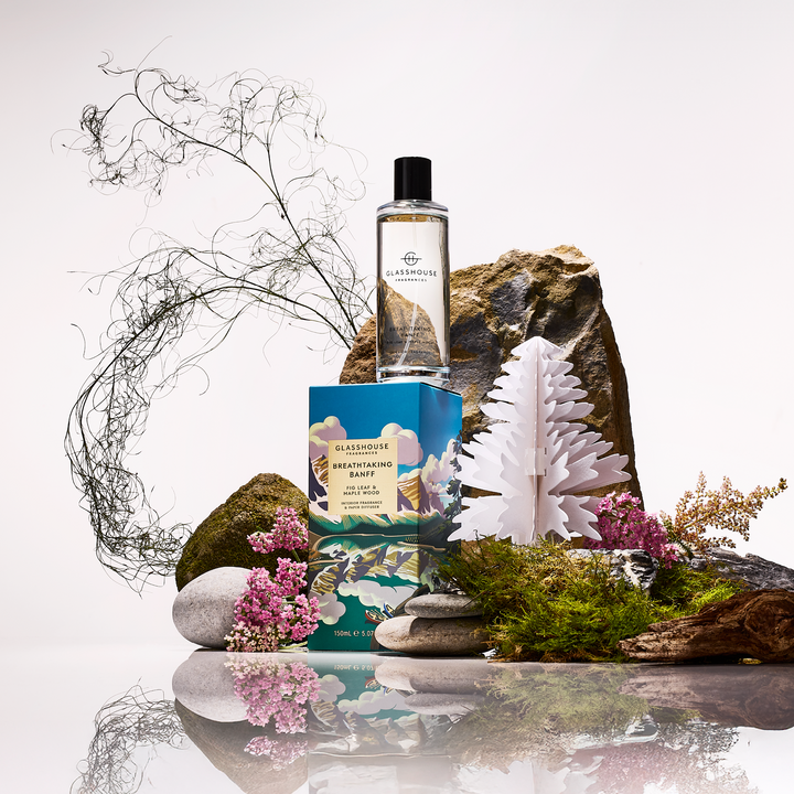 Glasshouse Fragrances Breathtaking Banff 5.07 fl. oz Interior Fragrance & Paper Diffuser