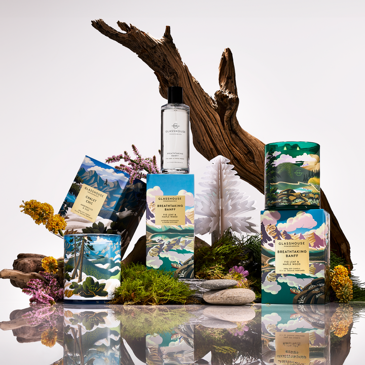 Glasshouse Fragrances Breathtaking Banff 5.07 fl. oz Interior Fragrance & Paper Diffuser