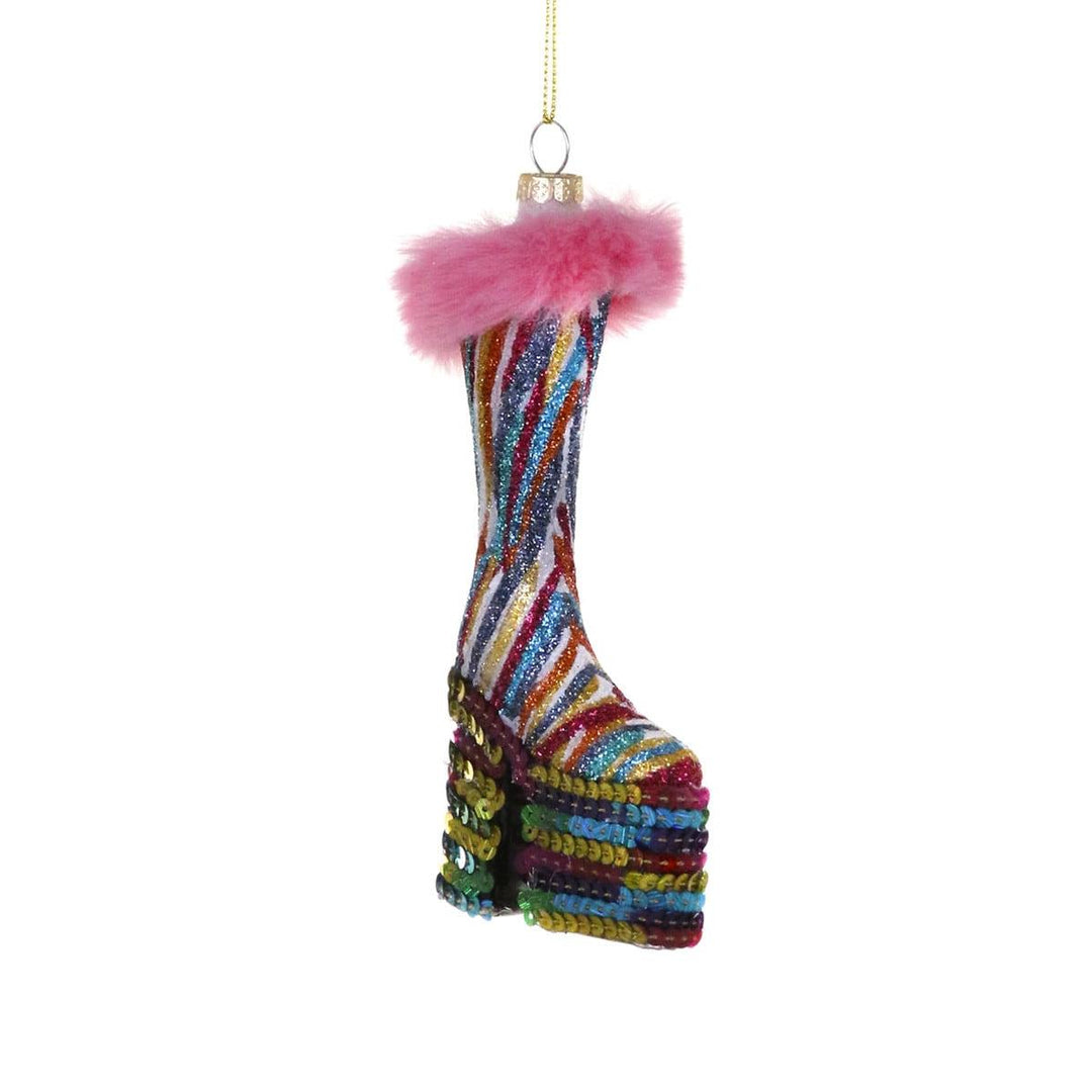 Platform Disco Boot Ornament