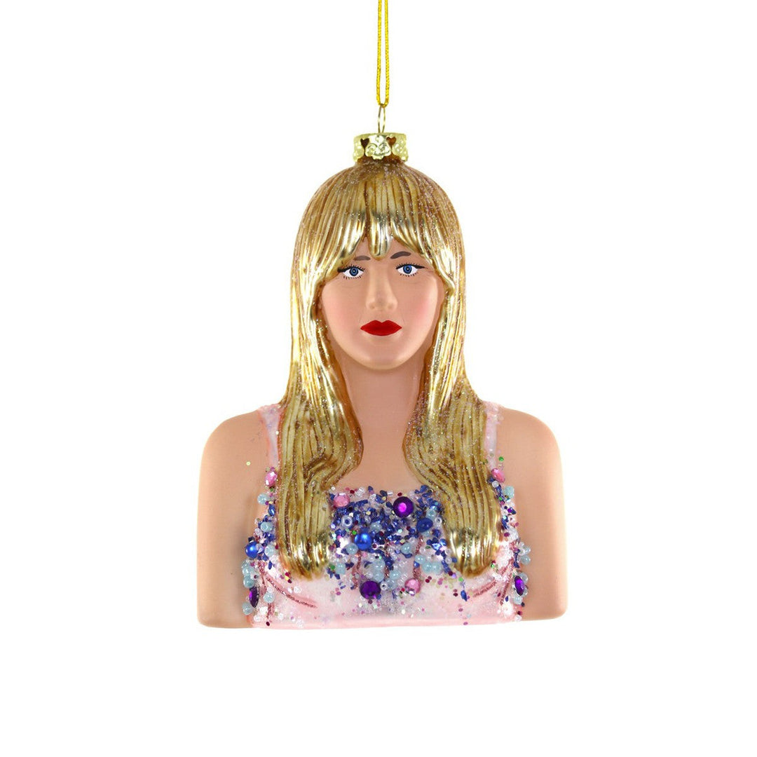 Sparkling Taylor Swift Bust Ornament