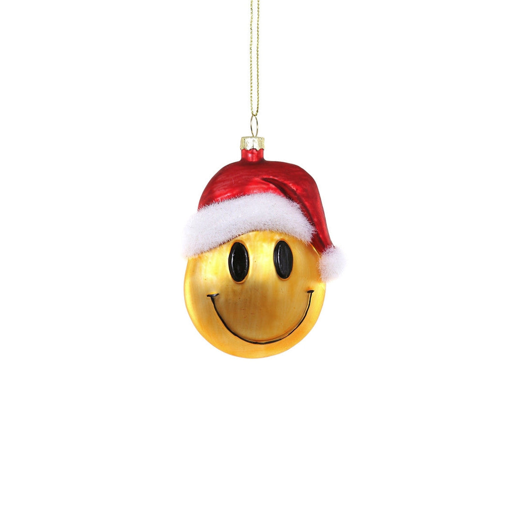 Smiley Santa Ornament
