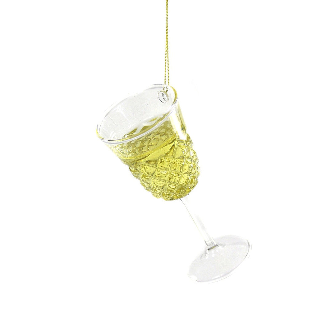 White Wine Glass Ornament