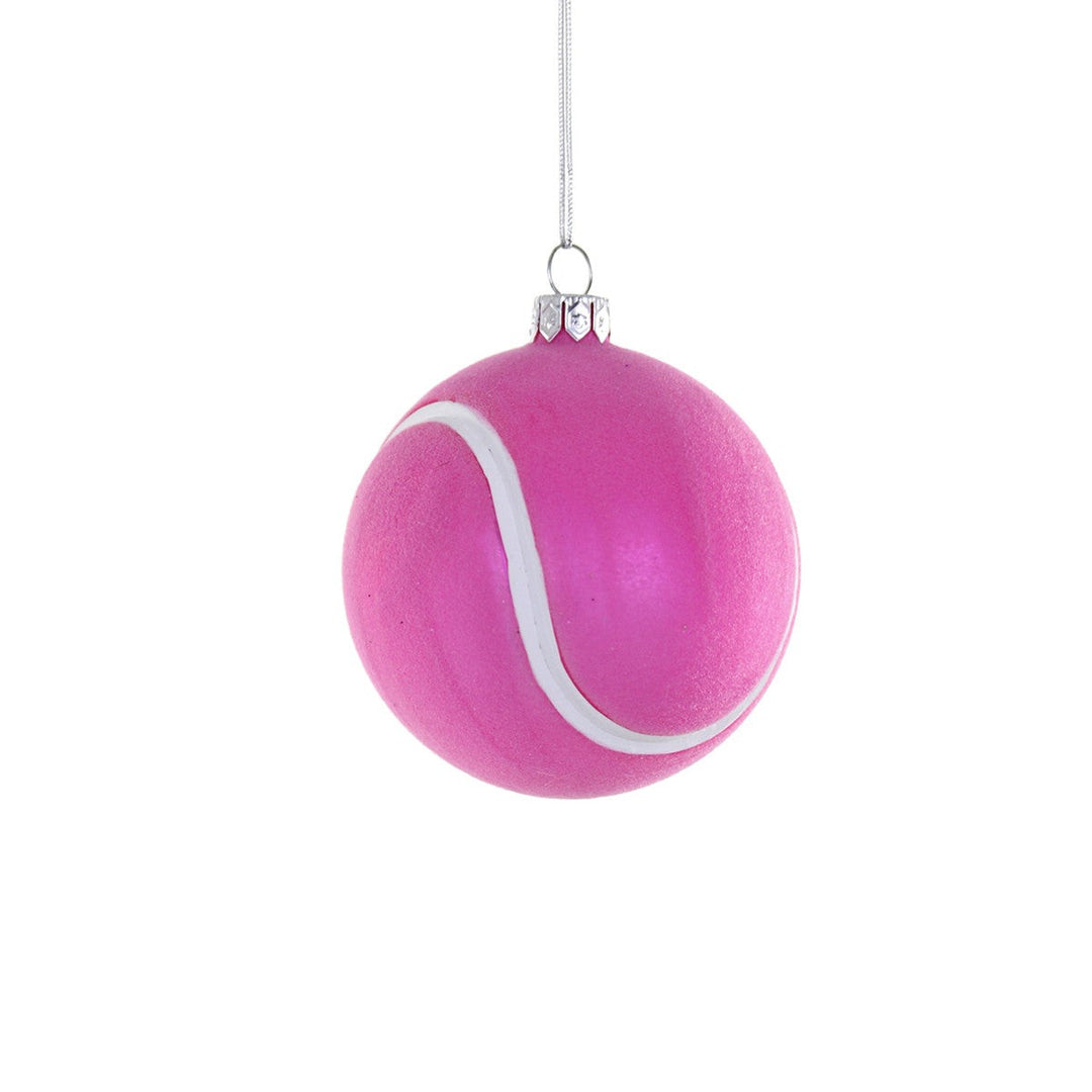 Pink Tennis Ball Ornament