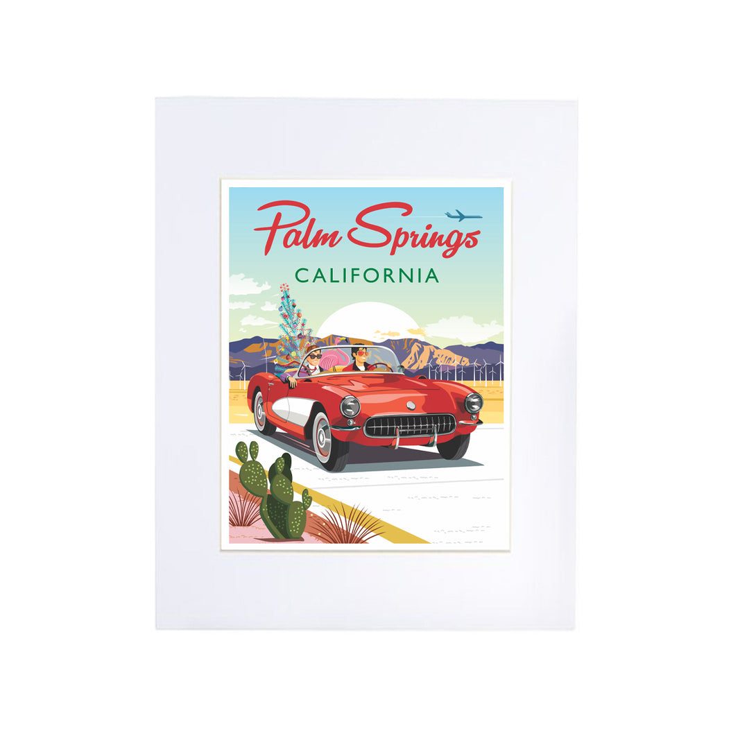 Signed Print: Holiday Red Convertible 8" x 10" (Unframed)