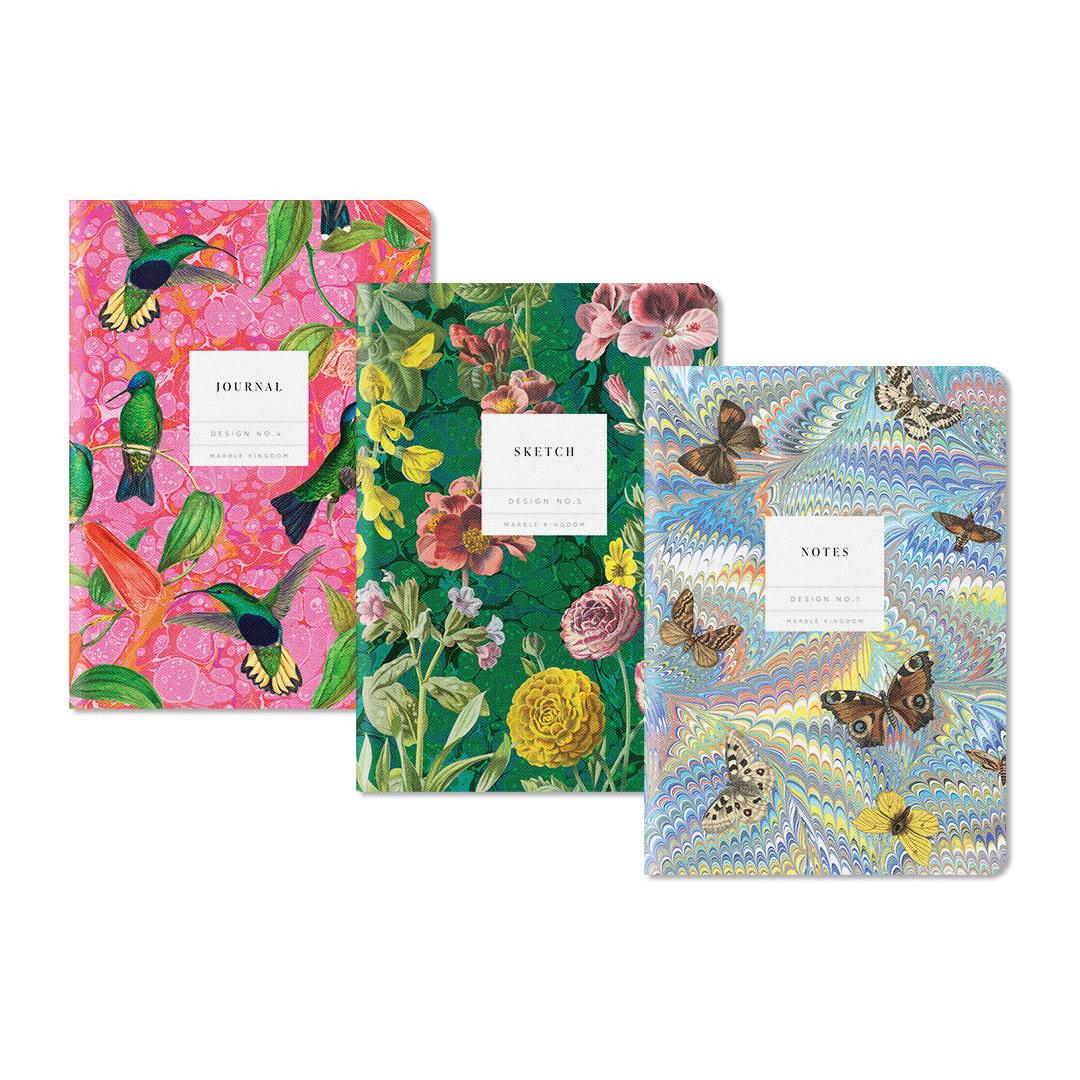Marble Kingdom | 3 Pack of Stitched Notebooks
