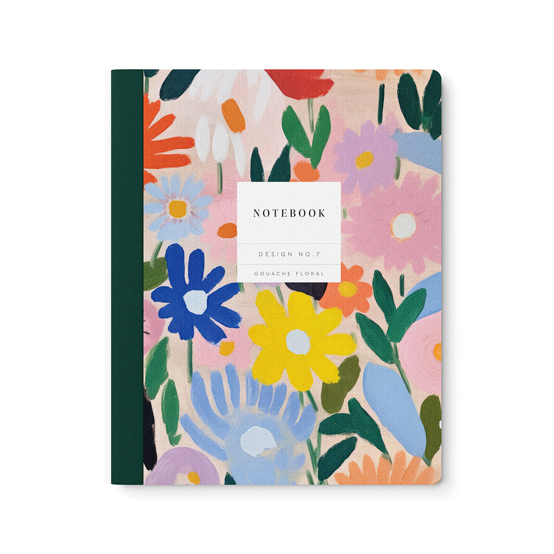 Design No.7 Gouache Floral Notebook