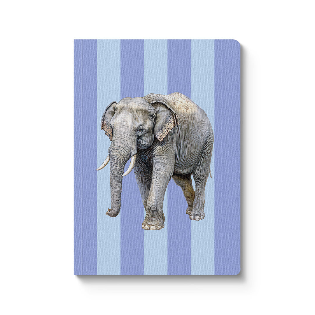 Striped Elephant Perfect Bound Notebook