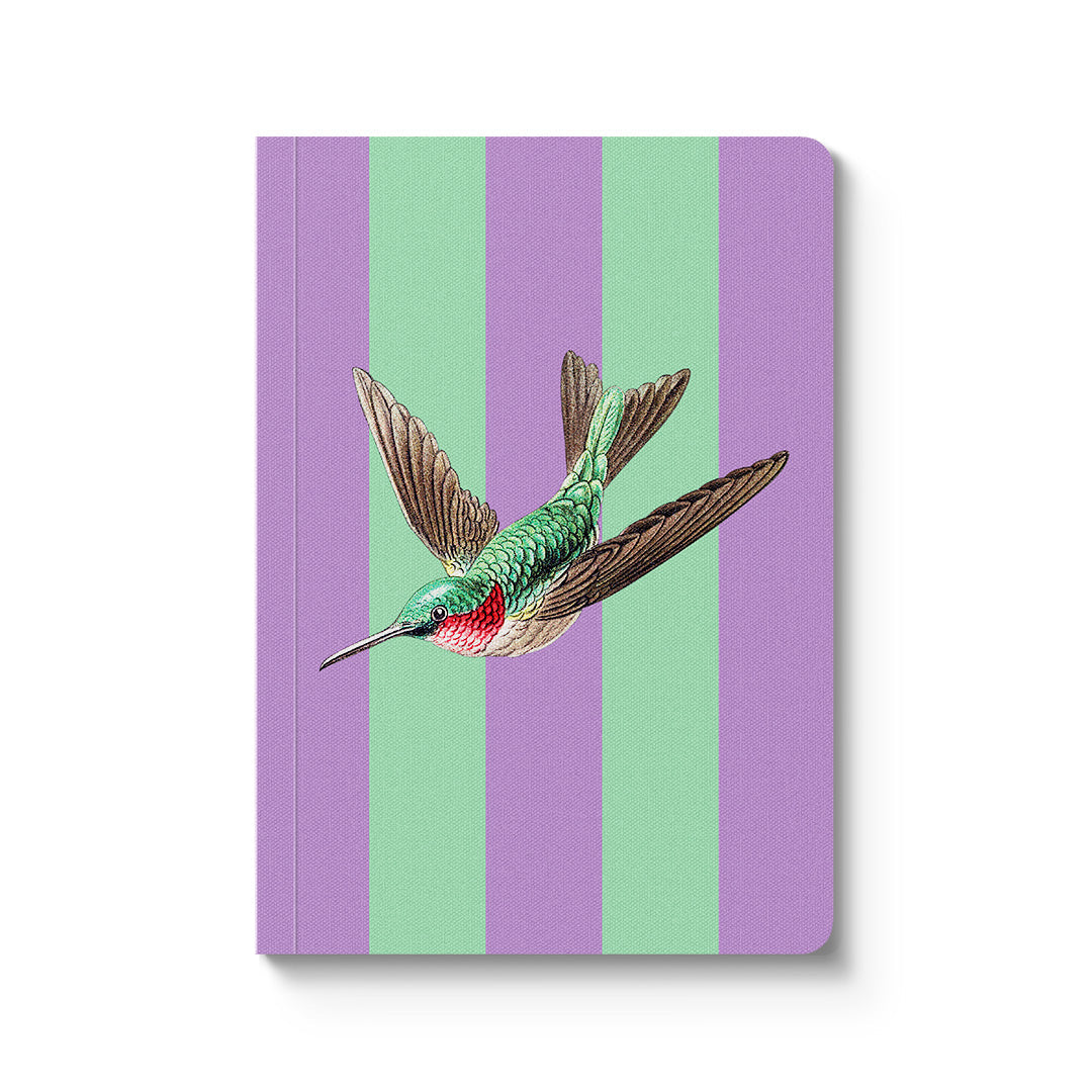 Striped Hummingbird Bound Notebook
