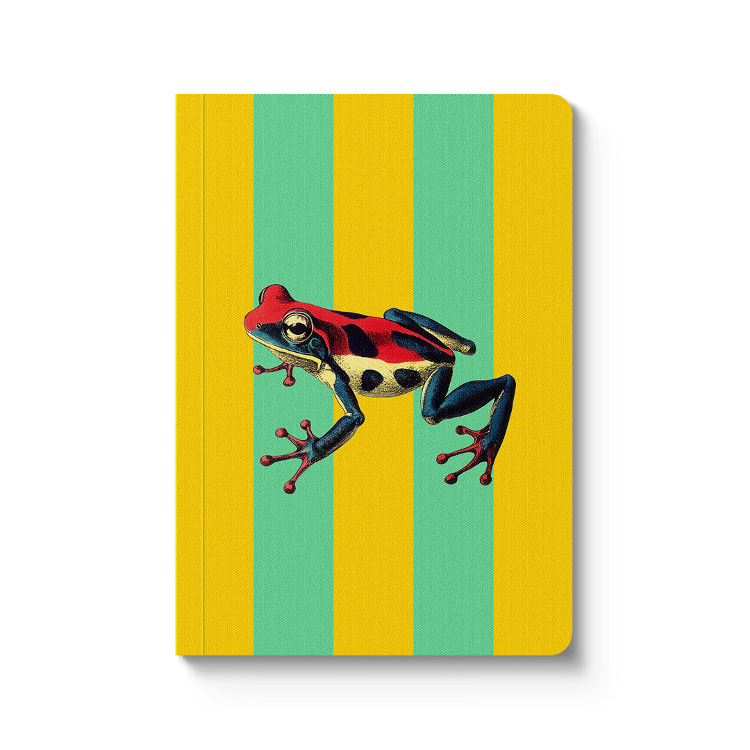 Striped Frog Bound Notebook