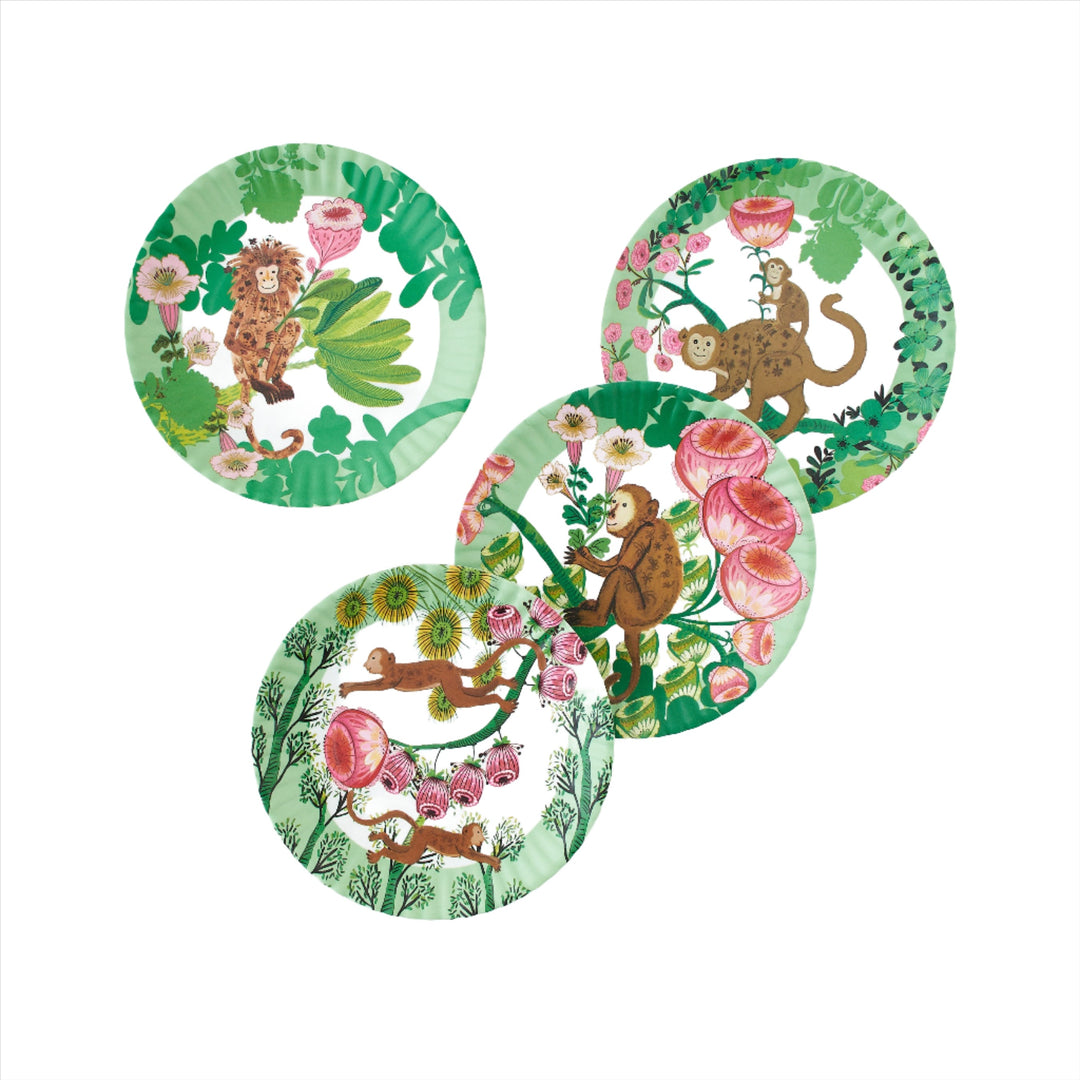 Monkeys "Paper" Plate Set