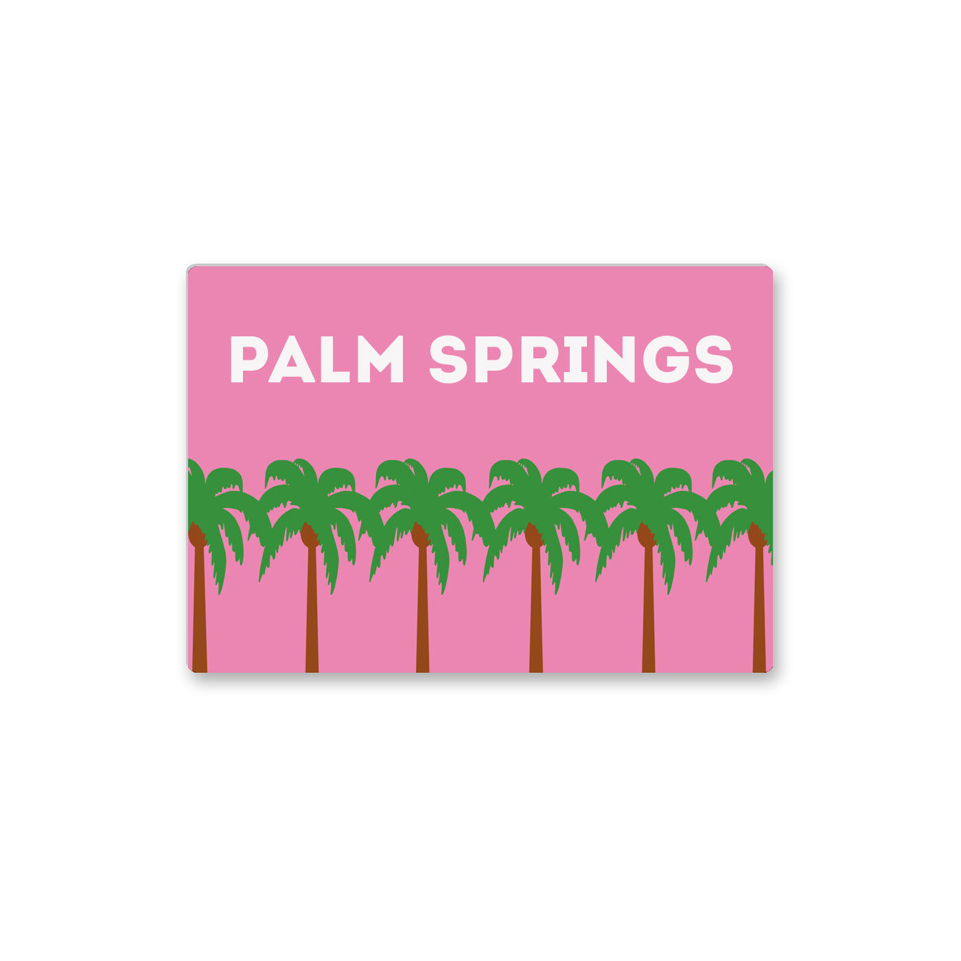 Pink Palm Trees Palm Springs Magnet