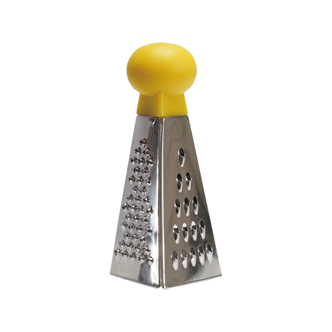Stainless Steel Mini 3 Sided Grater - Yellow