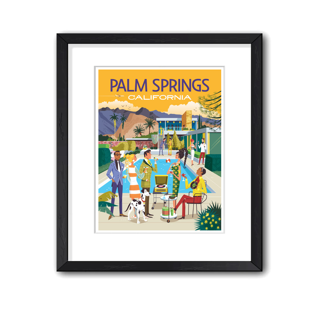 Print: Mod Party Orange 8" x 10" (Framed)