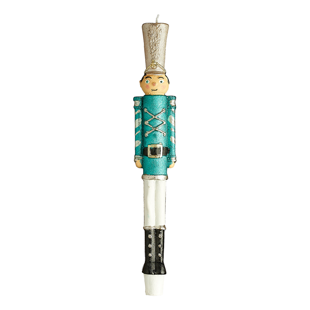 Holiday Soldier Candle - Teal