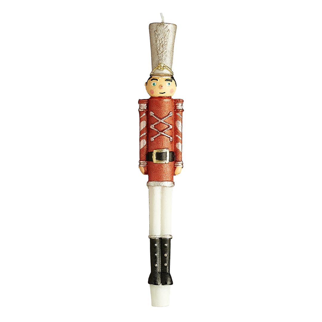 Holiday Soldier Candle - Red