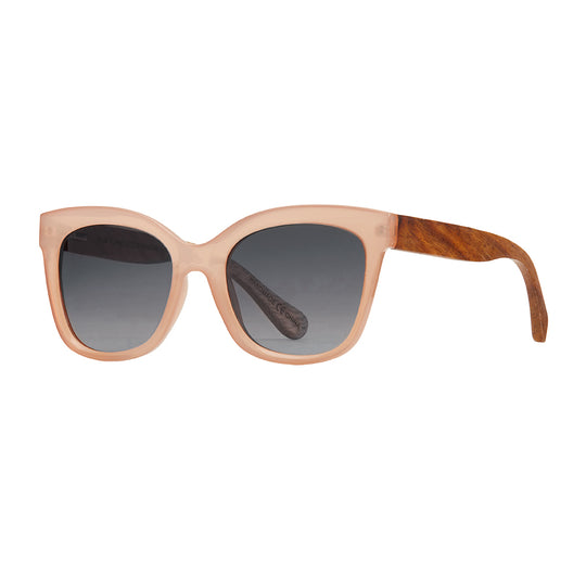 Nora Tinted Reading Sunglasses - Blush & Walnut
