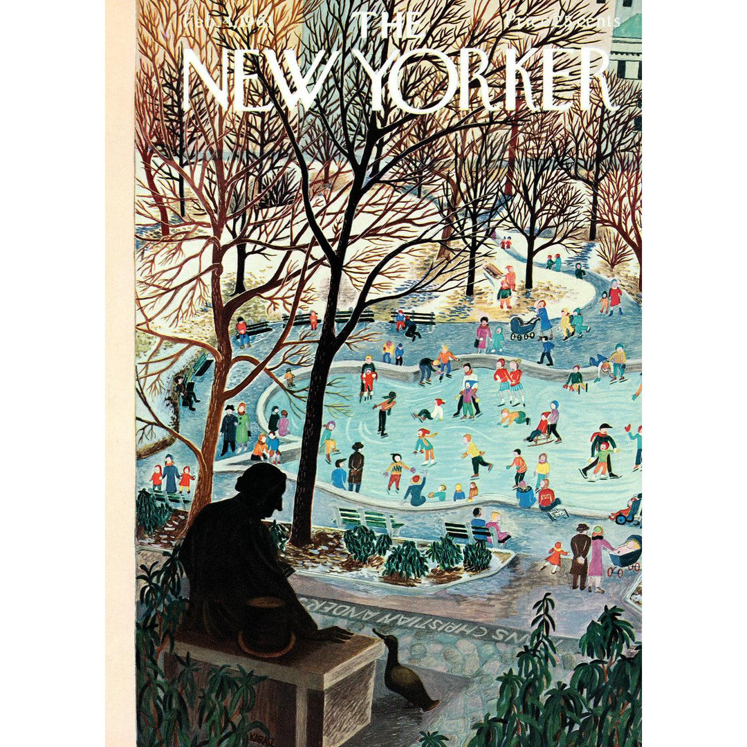 Ice Skating In Central Park Holiday Card