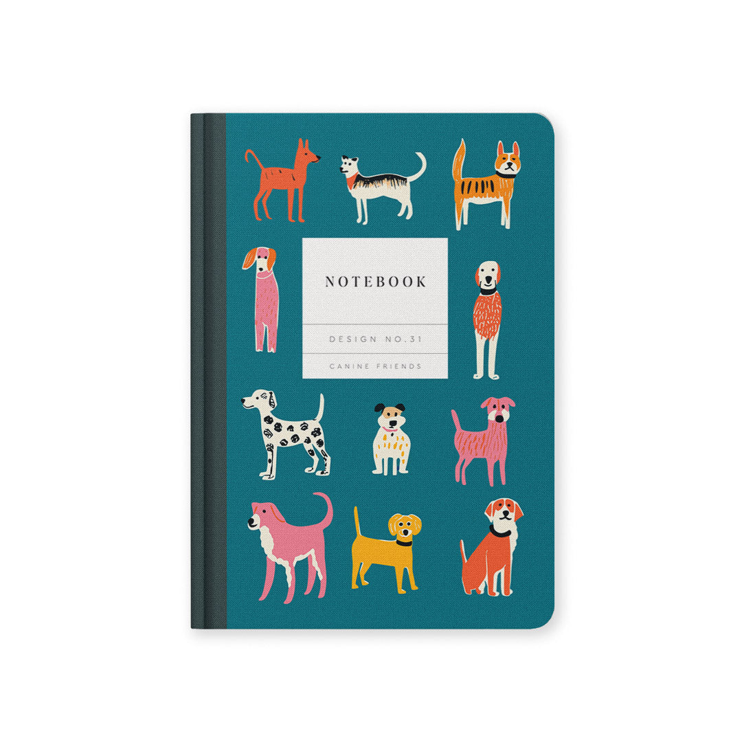 Design No.31 Canine Friends Hardback Notebook