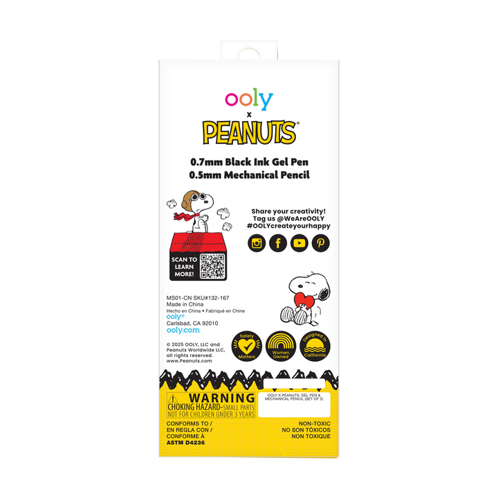 Peanuts Gel Pen and Mechanical Pencil - Set of 2