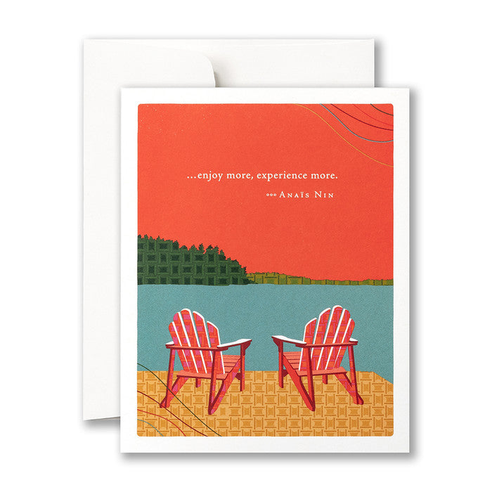 Enjoy More Experience More Retirement Greeting Card