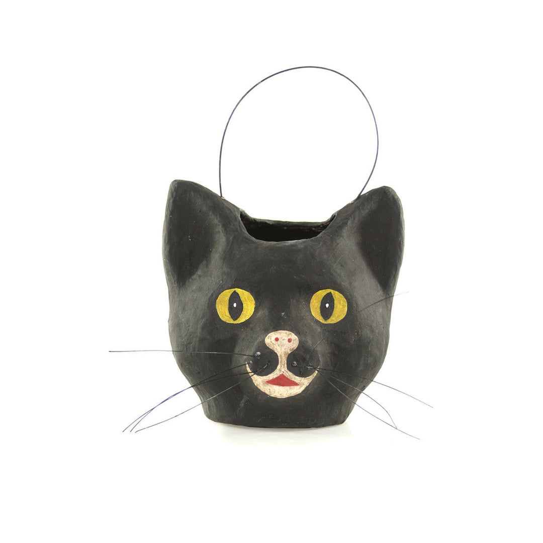 Vintage Black Cat Bucket