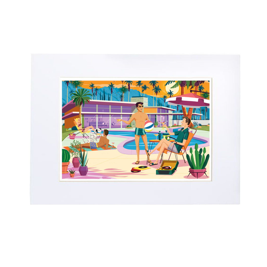 Print: #1 Pool Party Horizontal: 8" x 10" (Unframed)