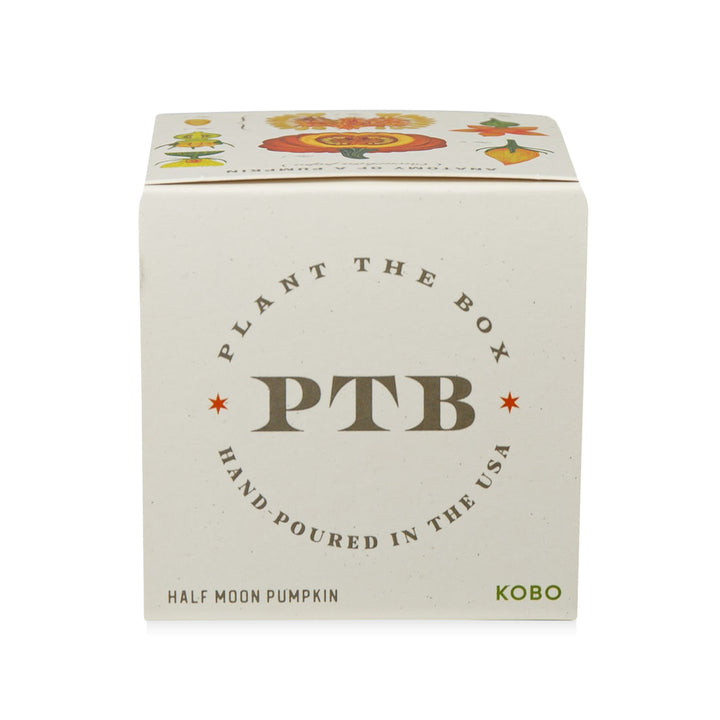 Half Moon Pumpkin Plant The Box Candle