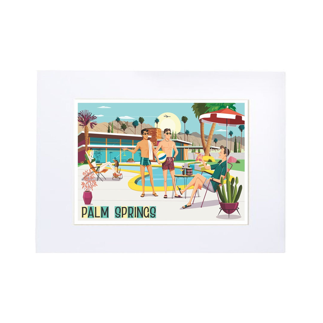 Print: Pool Party Horizontal: 13" x 19" (Unframed)