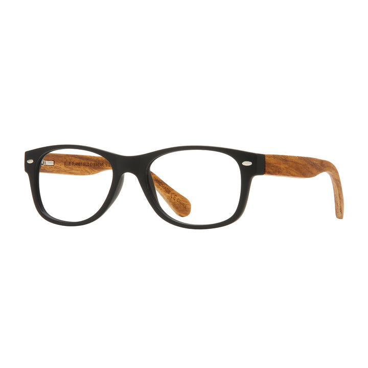 Shaw Blue Light Reading Glasses - Matte Black/Wood