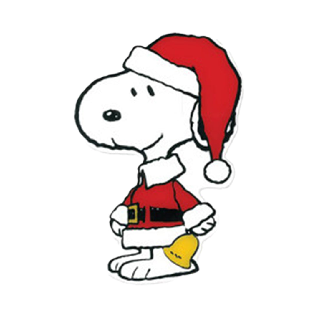 Peanuts© Two Sided Window Clings - Santa Snoopy