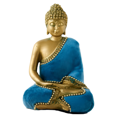 Buddha Statue - Light Blue
