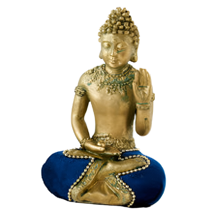 Buddha Statue - Dark Blue