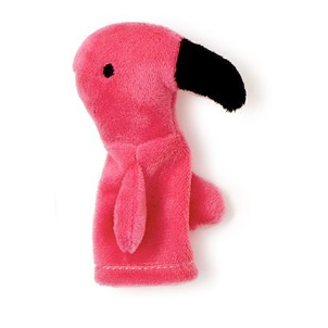 Cute and Cuddly Finger Puppet- Flamingo