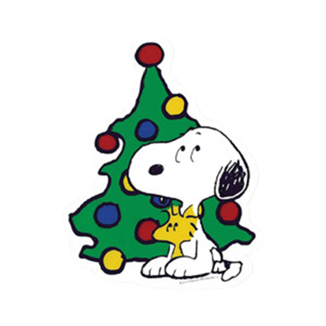 Peanuts© Two Sided Window Clings - Snoopy With Tree