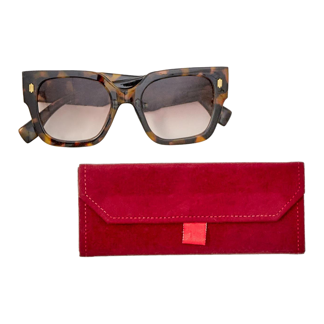 Luxe Lens 100% UV Protection Sunglasses - Tortoise