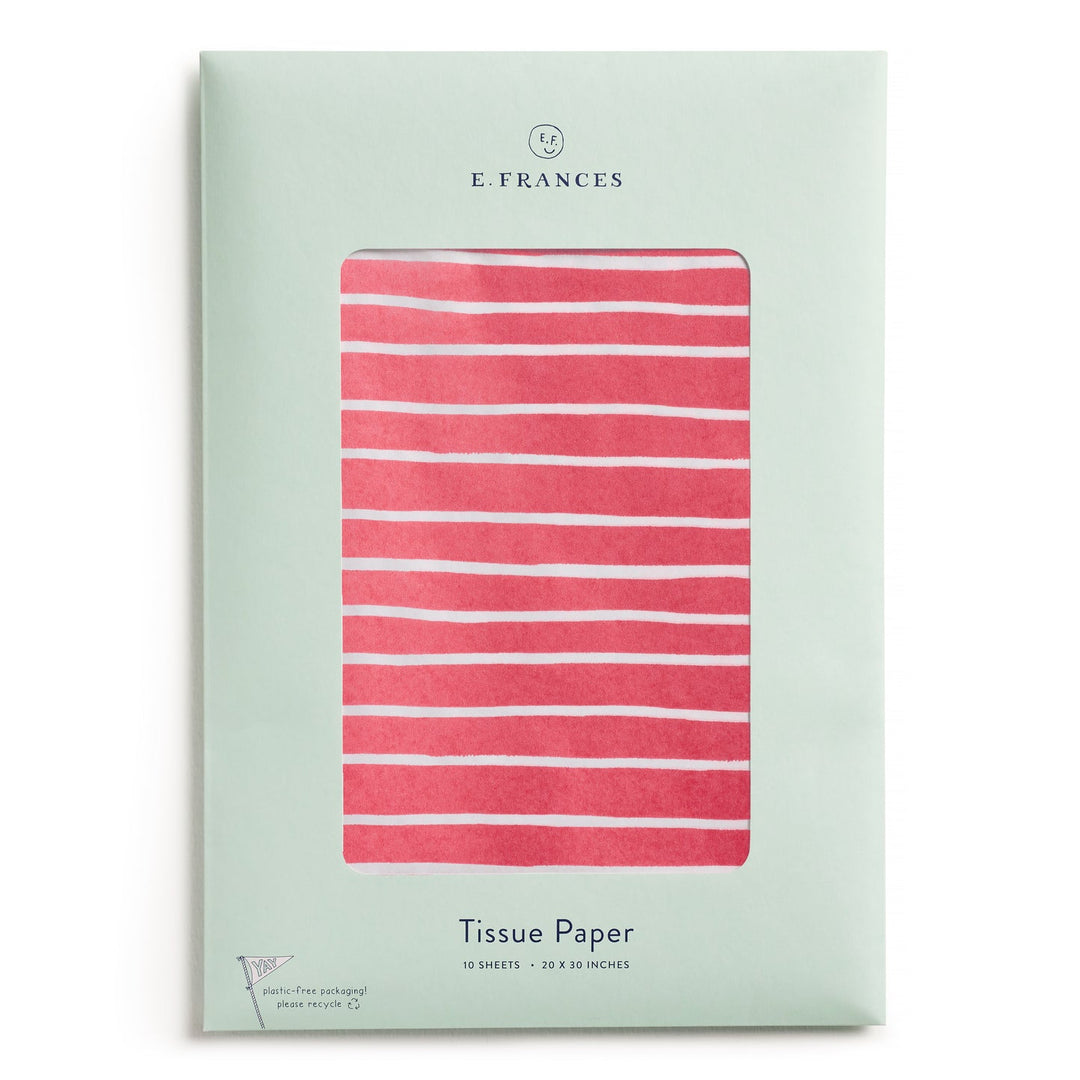 Red Stripe Tissue Paper