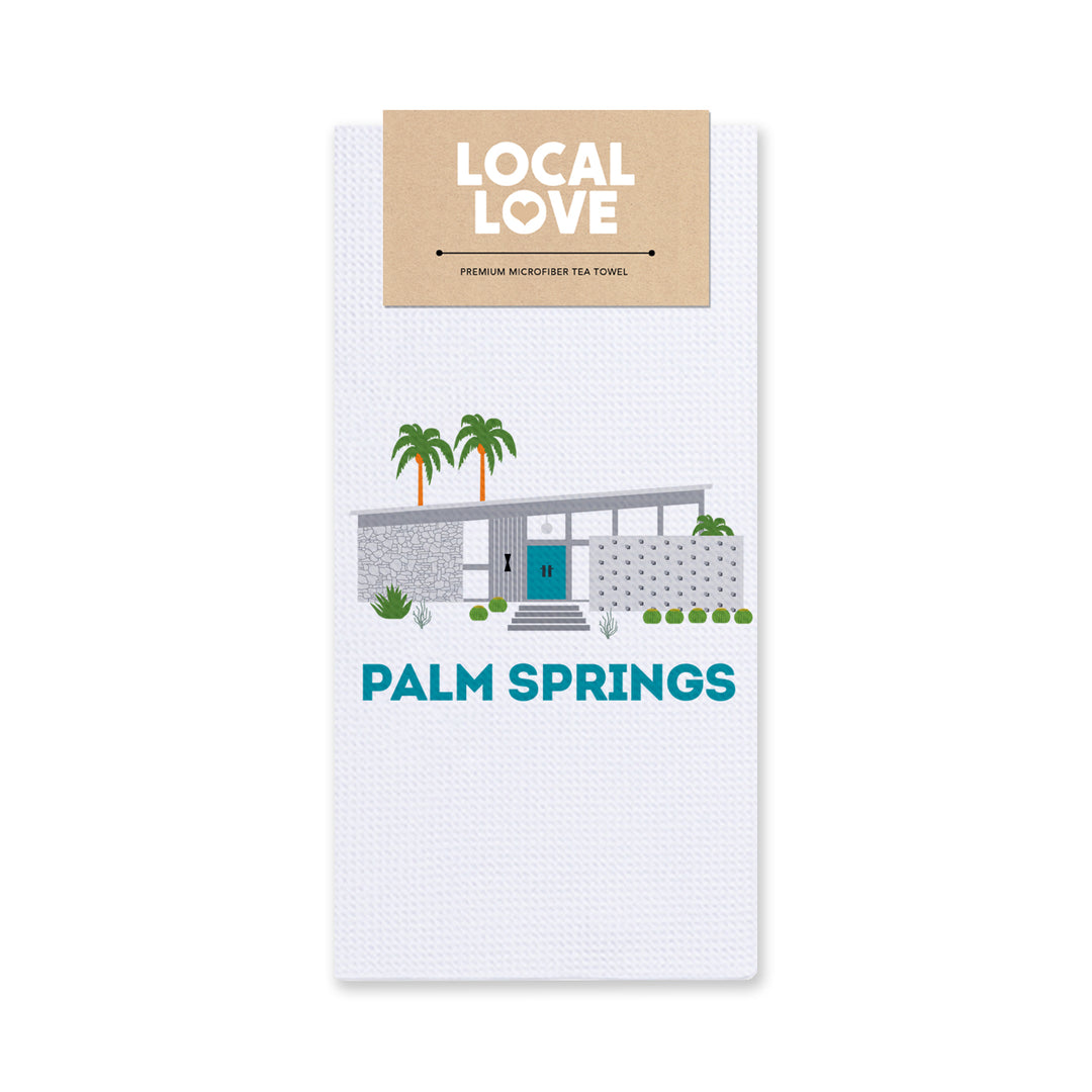 Blue Door Modern House Palm Springs Tea Towel